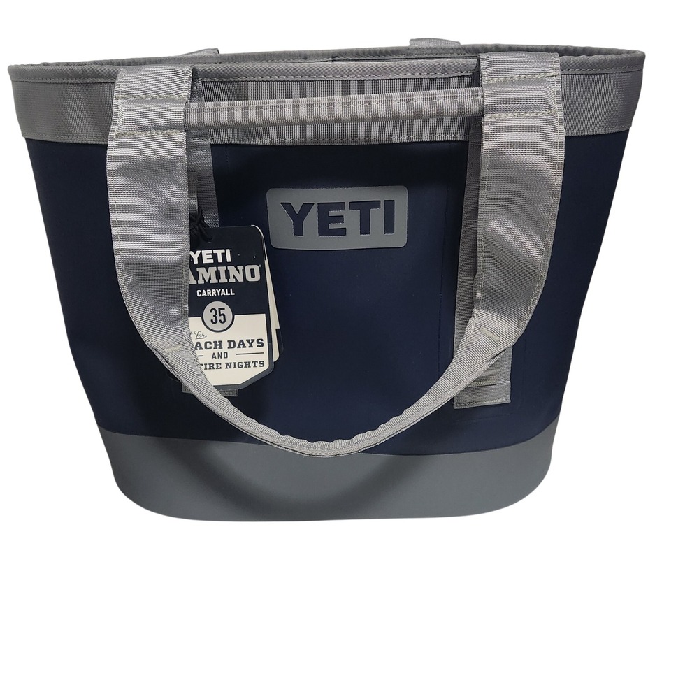 YETI Camino Carryall 35 Tote Bag Navy Blue Waterproof Utility Bag Durable Rugged